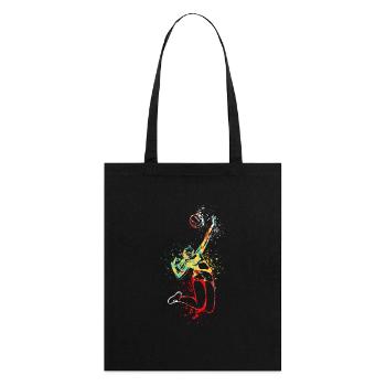 Cool Splash Art Volleyball Fille - Tote bag bio Stanley/Stella - noir - Dos