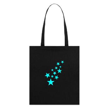 Star asterisk pattern icon - Stanley/Stella Organic Tote Bag - black - Back