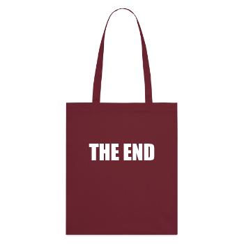 The end - Stanley/Stella Bio-Stoffbeutel - Burgunderrot - Hinten
