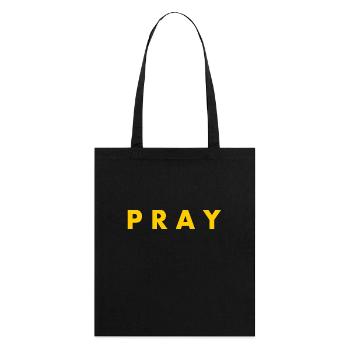 Pray - Stanley/Stella Bio-Stoffbeutel - Schwarz - Hinten