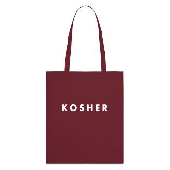 Kosher - Stanley/Stella Bio-Stoffbeutel - Burgunderrot - Hinten