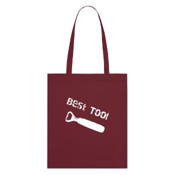 Ouvre-bouteille meilleur outil - Tote bag bio Stanley/Stella - bordeaux - Dos