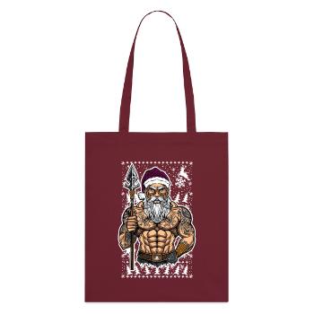 06 Maléfique Père Noël Homme Flocons de neige - Tote bag bio Stanley/Stella - bordeaux - Dos