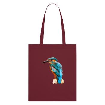Kingfisher - Stanley/Stella Organic Tote Bag - burgundy - Back