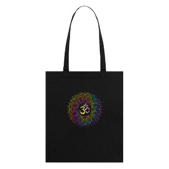 Ohm Zen Mandala - Stanley/Stella Organic Tote Bag - black - Back