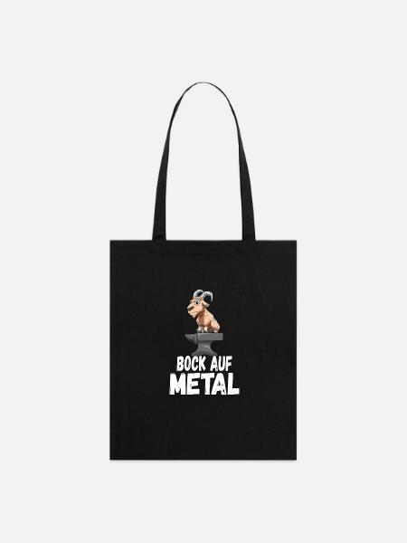 Bock auf Metal - Stanley/Stella Bio-Stoffbeutel - Schwarz