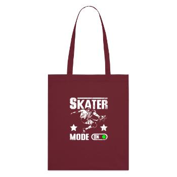 Mode patineur activé - Tote bag bio Stanley/Stella - bordeaux - Dos