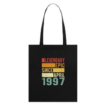 Anniversaire Avril 1997 Épopée légendaire - Tote bag bio Stanley/Stella - noir - Dos