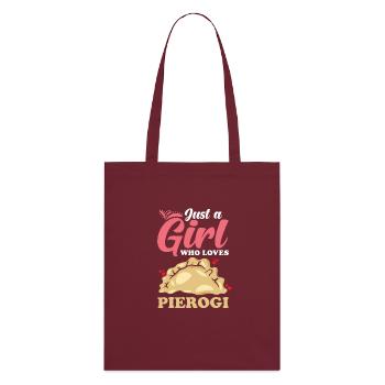 Pierogi dumplings - Stanley/Stella Organic Tote Bag - burgundy - Back
