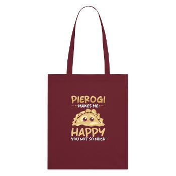 Pierogi dumplings - Stanley/Stella Organic Tote Bag - burgundy - Back