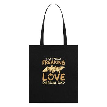 Pierogi dumplings - Stanley/Stella Organic Tote Bag - black - Back