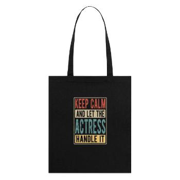 Actress Retro Gift - Stanley/Stella Organic Tote Bag - black - Back