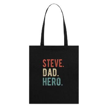 Steve Papa Held - Stanley/Stella Bio-Stoffbeutel - Schwarz - Hinten