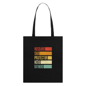 Raymond Name Dad Gift - Stanley/Stella Organic Tote Bag - black - Back