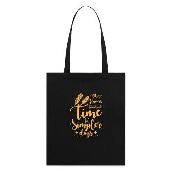 Il est temps de passer à des jours plus simples Nostalgie du chien de maïs - Tote bag bio Stanley/Stella - noir - Dos