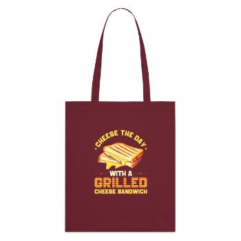 Sandwich, Fromage, Grilled Cheese, Pain - Tote bag bio Stanley/Stella - bordeaux - Dos