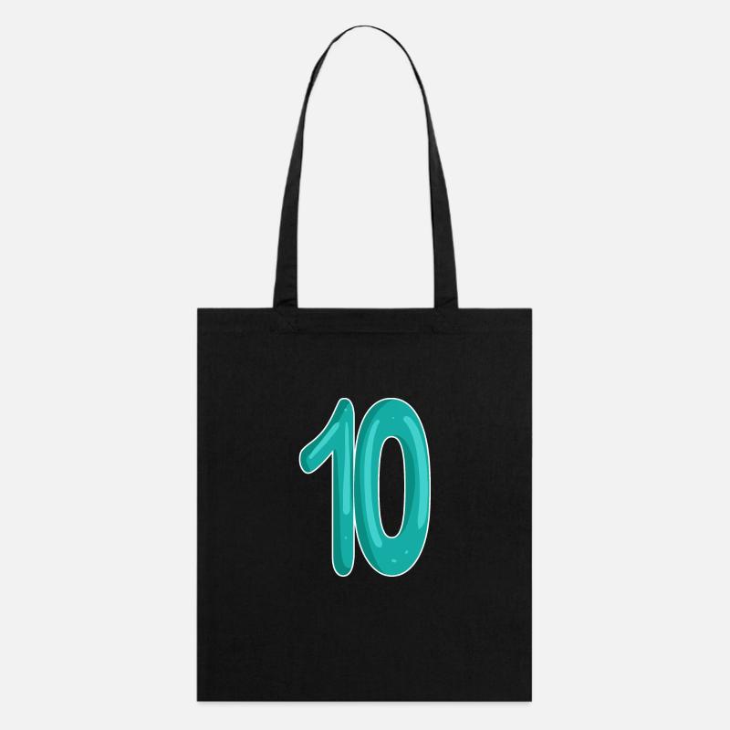 Dix numéros 10 - Tote bag bio Stanley/Stella - noir