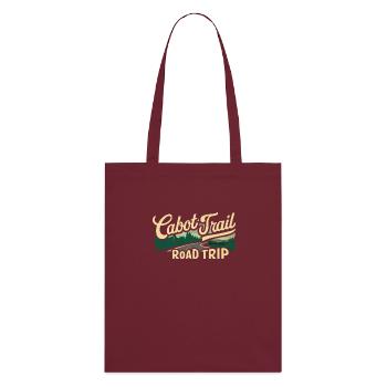 Cabot Trail Road Trip Scenery - Stanley/Stella Organic Tote Bag - burgundy - Back