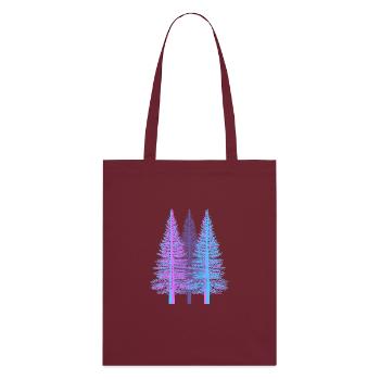 arbres arbre fantaisie épicéa forêt de conifères sapin - Tote bag bio Stanley/Stella - bordeaux - Dos