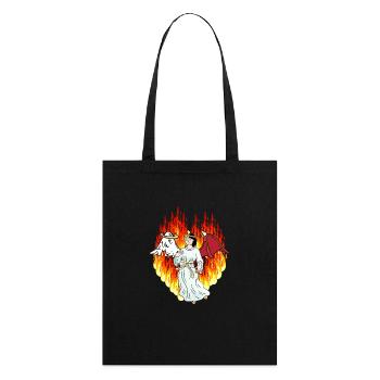 Enfer ardent au-delà de l’ange Satan horreur diable - Tote bag bio Stanley/Stella - noir - Dos