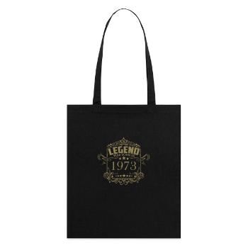 Année de naissance 1973 Dictons Vintage Ornements - Tote bag bio Stanley/Stella - noir - Dos