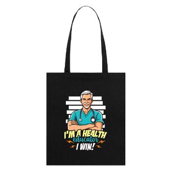 I'm A Health Educator I Win Counselor Instructor - Stanley/Stella Bio-Stoffbeutel - Schwarz - Hinten