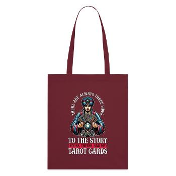 Tarot Reading There Are Always Fortune Telling - Stanley/Stella Organic Tote Bag - burgundy - Back
