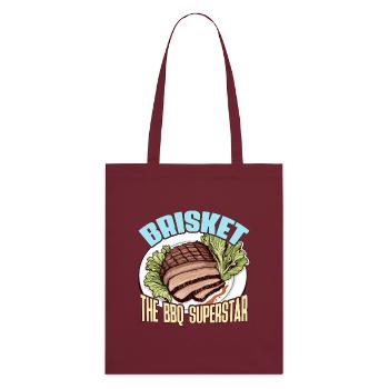 Poitrine de bœuf Le BBQ Viande grillée Barbecue - Tote bag bio Stanley/Stella - bordeaux - Dos