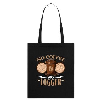 Exploitation forestière Pas de café Arboriste Amateur de café Logger - Tote bag bio Stanley/Stella - noir - Dos