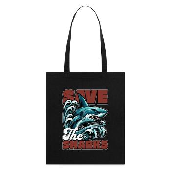 Shark Enthusiast Save The Sharks Marine Biologist - Stanley/Stella Bio-Stoffbeutel - Schwarz - Hinten