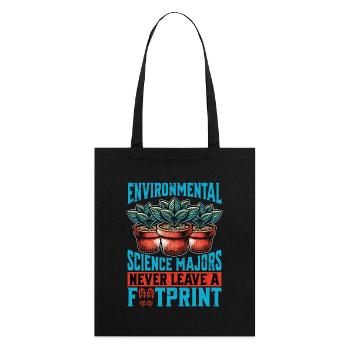 Environmental Science Majors Environmentalist - Stanley/Stella Organic Tote Bag - black - Back