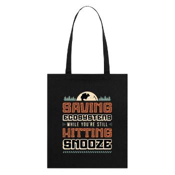 Sciences de l’environnement Sauver les écosystèmes Scientifique - Tote bag bio Stanley/Stella - noir - Dos