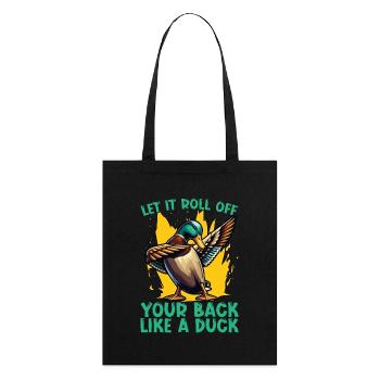 Canard colvert Let It Roll De Votre Chasseur De Canard Arrière - Tote bag bio Stanley/Stella - noir - Dos