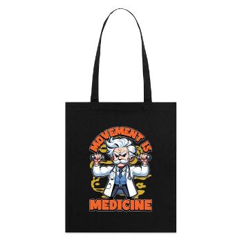 Le mouvement du physiothérapeute est un travailleur de la santé - Tote bag bio Stanley/Stella - noir - Dos