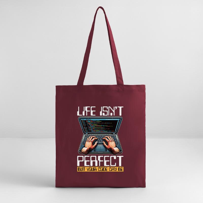 Coder Life Isn't Perfect But Your Code Developer Stanley/Stella Organic Tote Bag