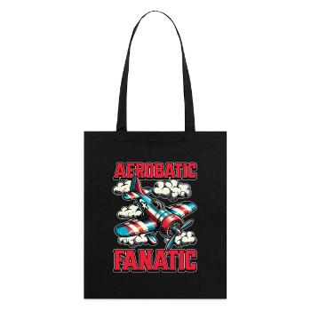 Aerobatic Pilot Aerobatic Fanatic Airplane Lover - Stanley/Stella Organic Tote Bag - black - Back
