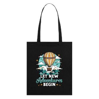 Montgolfière Laissez de nouvelles aventures en montgolfière - Tote bag bio Stanley/Stella - noir - Dos