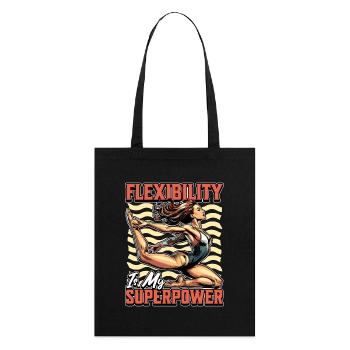 La flexibilité de l’acro dance est mon superpouvoir acrobatique - Tote bag bio Stanley/Stella - noir - Dos