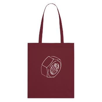 Écrou à vis avec filetage vintage - Tote bag bio Stanley/Stella - bordeaux - Dos