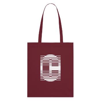 LETTER C - Stanley/Stella Organic Tote Bag - burgundy - Back