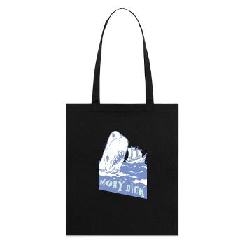 Moby Dick - Stanley/Stella Bio-Stoffbeutel - Schwarz - Hinten