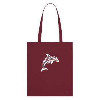 Saut Mignon Tatouage Dauphin - Tote bag bio Stanley/Stella - bordeaux - Dos