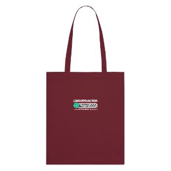 Chiropractor in progress - Stanley/Stella Organic Tote Bag - burgundy - Back