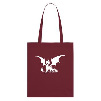 Dragon impressionnant avec des ailes - Tote bag bio Stanley/Stella - bordeaux - Dos