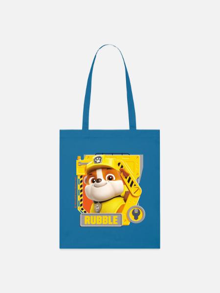 Paw Patrol Rubble Charakterdesign - Stanley/Stella Bio-Stoffbeutel - Königsblau