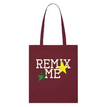 Remix me - Stanley/Stella Organic Tote Bag - burgundy - Front