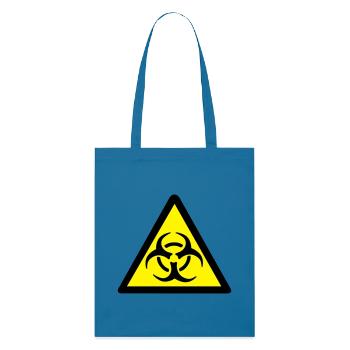 Avertissement Biohazard - Tote bag bio Stanley/Stella - bleu royal - Devant