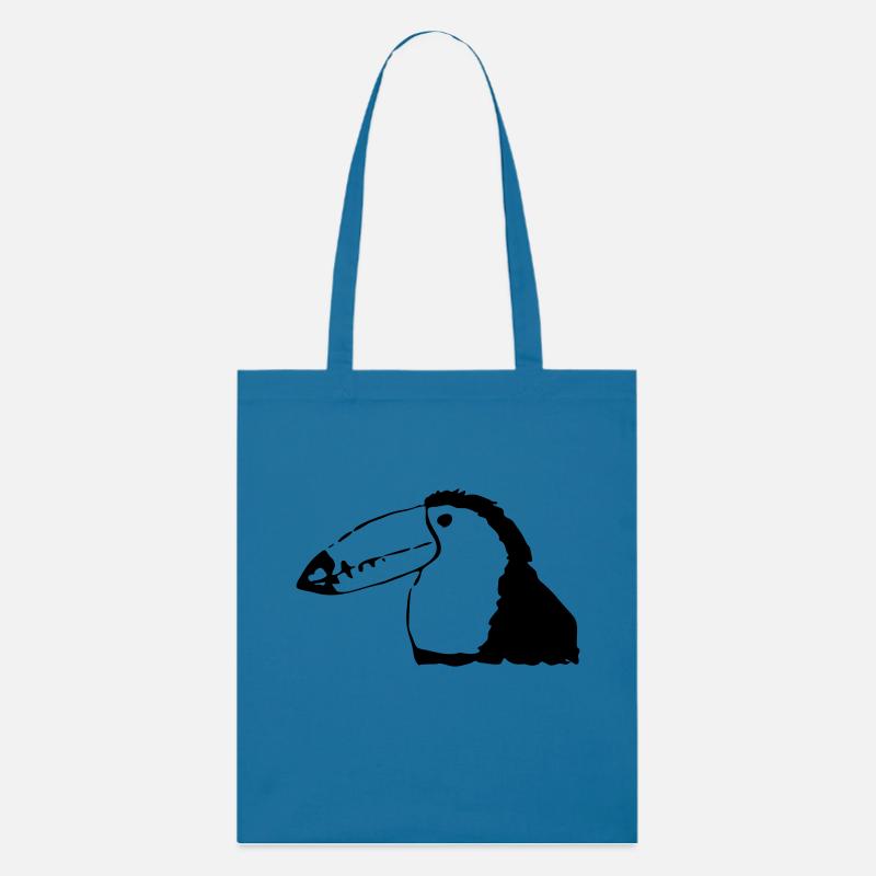 Tukan ähnlicher bunter Vogel - Stanley/Stella Bio-Stoffbeutel - Königsblau