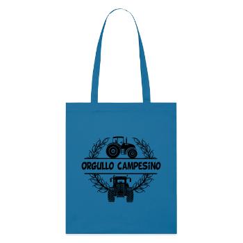 Fier agriculteur – texte espagnol Orgullo campesino - Tote bag bio Stanley/Stella - bleu royal - Devant
