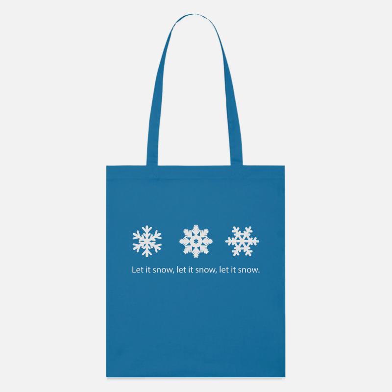 Let it snow - Stanley/Stella Bio-Stoffbeutel - Königsblau
